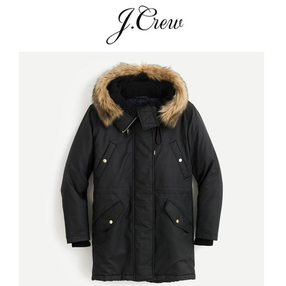 Women's J. Crew  Hooded Parka - Picture 1 of 3